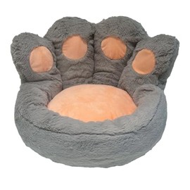 Domiqut Cat Paw Cushion,Folding Sofa Bed,Portable for Living Room,Convertible Sleeper Couch,Single Size,Grey