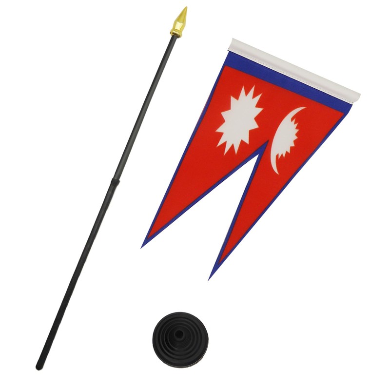 AZ FLAG Nepal Table Flag 4'' x 6'' - Nepalese