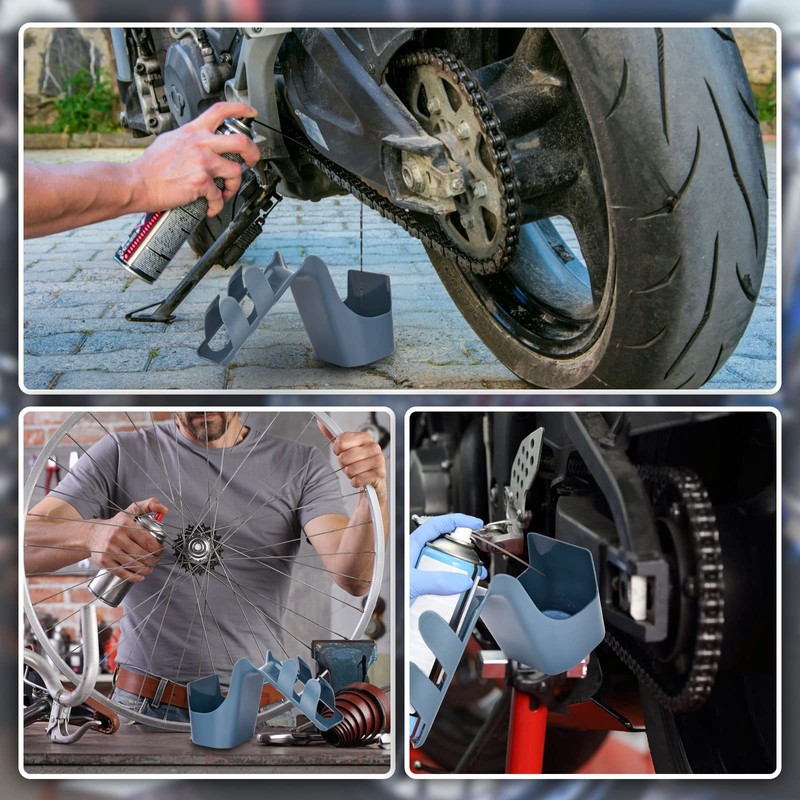 Towwoo Motorcycle Chain Cleaning Tool Oil Storage Splashback for Bicycle