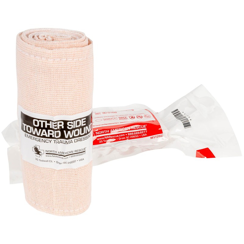 North American Rescue Rolled Responder ETD Emergency Trauma Dressing (6