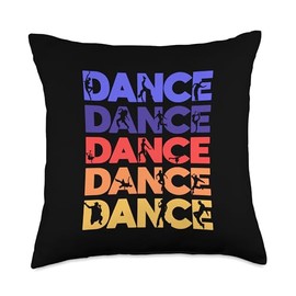 Dancewear For Every Dance Vintage Dancing Co. Vintage Steps in Tango Lessons for Dance Couples Throw Pillow, 18x18, Multicolor
