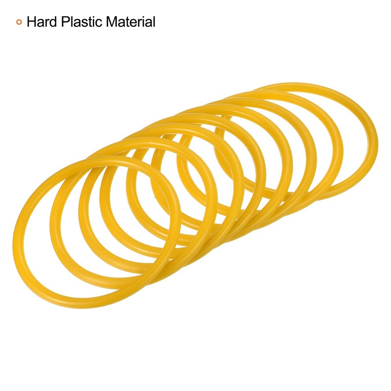 PATIKIL Carnival Ring-Toss Rings 8cm ID, 12 Pack Plastic Small