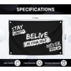3x5 Feet Inspirational Quoted Flag "Stay Strong Belive In Your