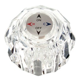 Danco 88453, Clear Acrylic Faucet Handle for Lavatory & Tub/Shower, Size