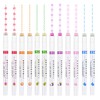 Pack of 12 Curve Highlighters, Coloured Curve Pens for Notes,
