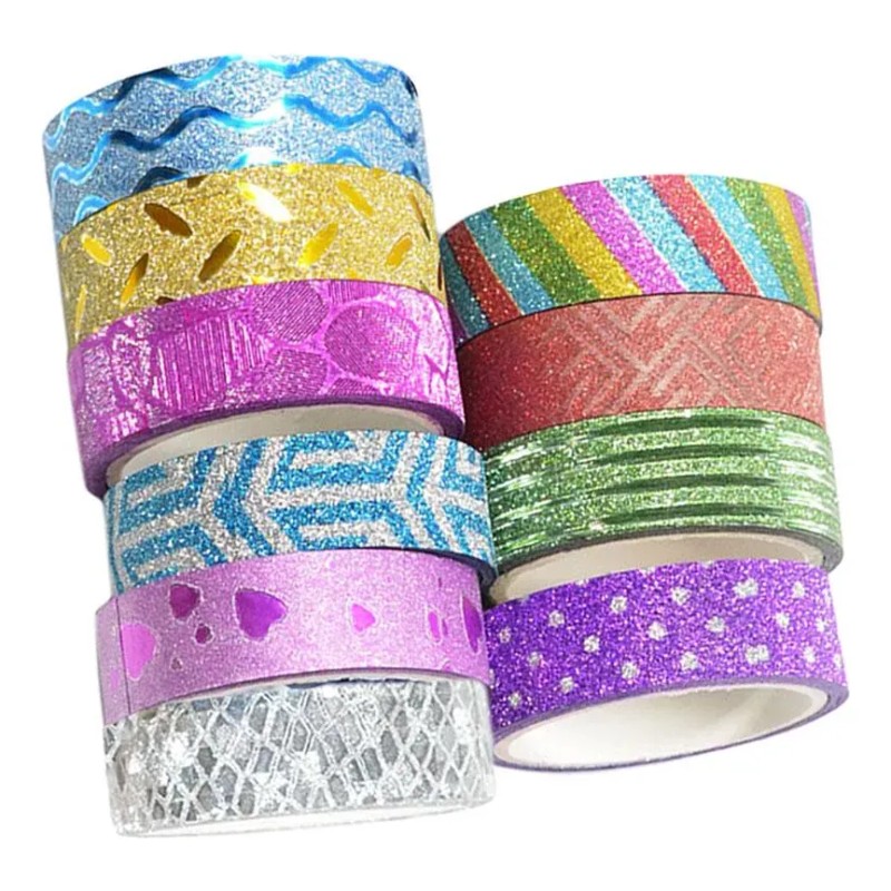 Glitter Washi Cinta De Enmascarar Decoración De Diy