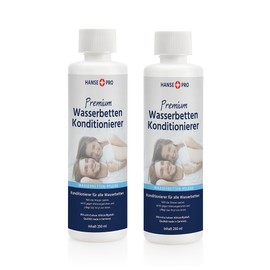 HANSE PRO Waterbed Conditioner - Premium Care for Waterbeds Against Odours & Bacteria - Algae Stop, Clear Water, Durable Mattress Comfort - Made in Germany - Round Bottle (2, 250 ml)