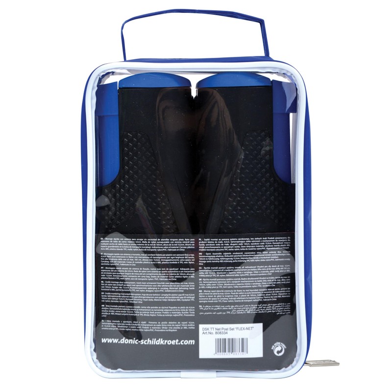 Donic-Schildkröt Rete da Ping Pong Flex, in Nylon, Autotensionante con