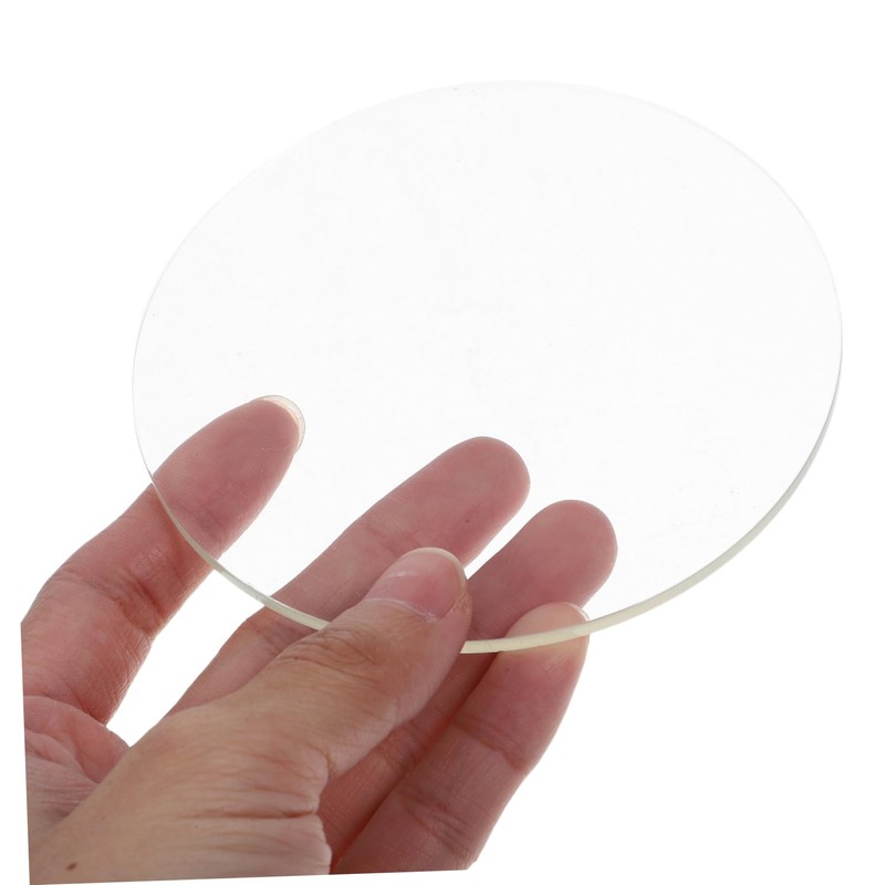 CIYODO 5pcs Transparent Acrylic Circles Smooth Edge Acrylic Discs for