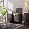 SMIBUY Double Laundry Hamper with Lid, 120L Bamboo Laundry Basket