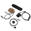 HD01 Motorcycle Unilateral Headset +U94 PTT Noise Cancellation Comfortable Military