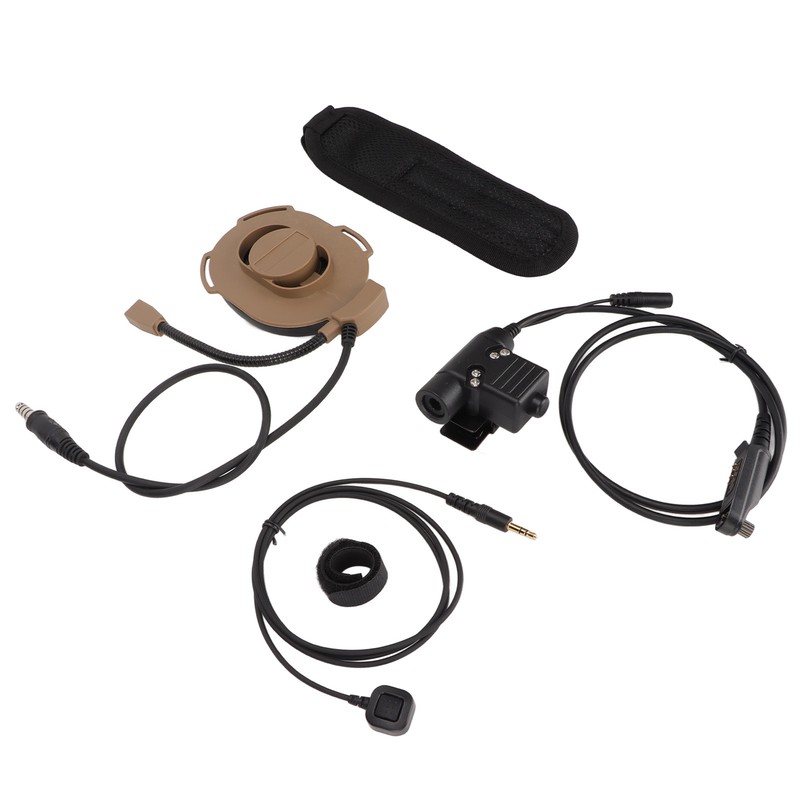 HD01 Motorcycle Unilateral Headset +U94 PTT Noise Cancellation Comfortable Military