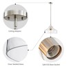 WUZUPS Chandelier Rustic Farmhouse Industrial Round Ceiling Pendant LED Light