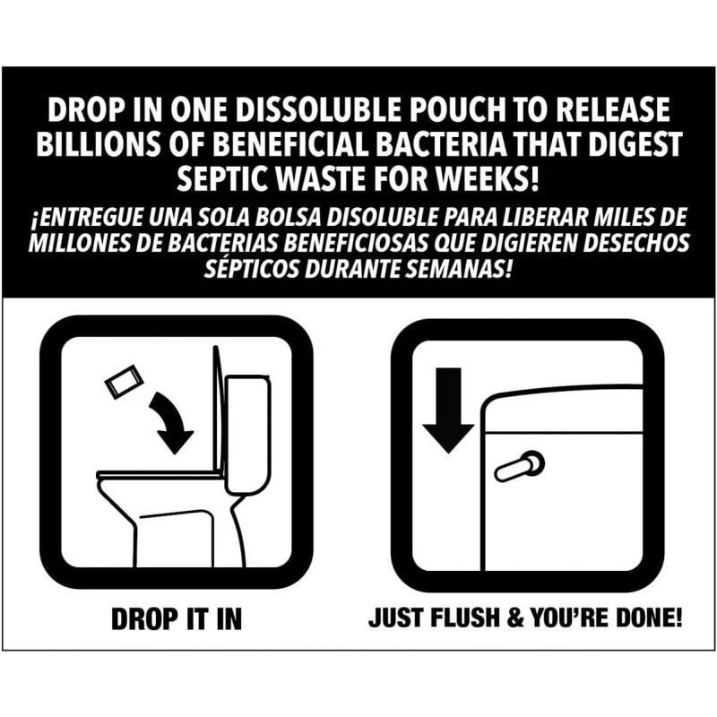 ProLab ONE FLUSH - Septic Tank Treatment Packets, 3-Month Supply