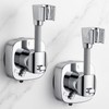 Dexpally 2 Pezzi Supporto Soffione Doccia Ventosa 360° Regolabile, Senza