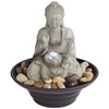 Sitting Buddha 10" High Small Zen Asian Indoor Outdoor Decor
