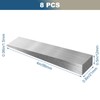 ZOFORTY 8 Pack 1/2 x 3/4 x 4 Inch Flange