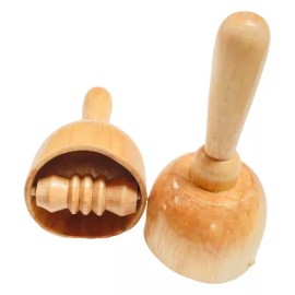 Mexicaja 2 Copas Suecas Con Rodillo Maderoterapia- Anti Celulitis -