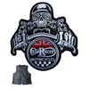 SUMA SHOP Motorcycle Cafe Racer Skull Helmet Patch Embroidered Thermal