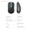Samudgate Wireless Mouse, Dual Mode Computer Mouse, 2.4G Optical Mouse