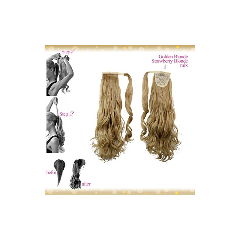 Wiwigs ® Wrap Around Clip In Pony Curly Dark Brown