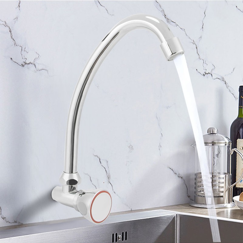 G1/2in Zinc Alloy Wall Mounted Single Hole Sink Cold Tap