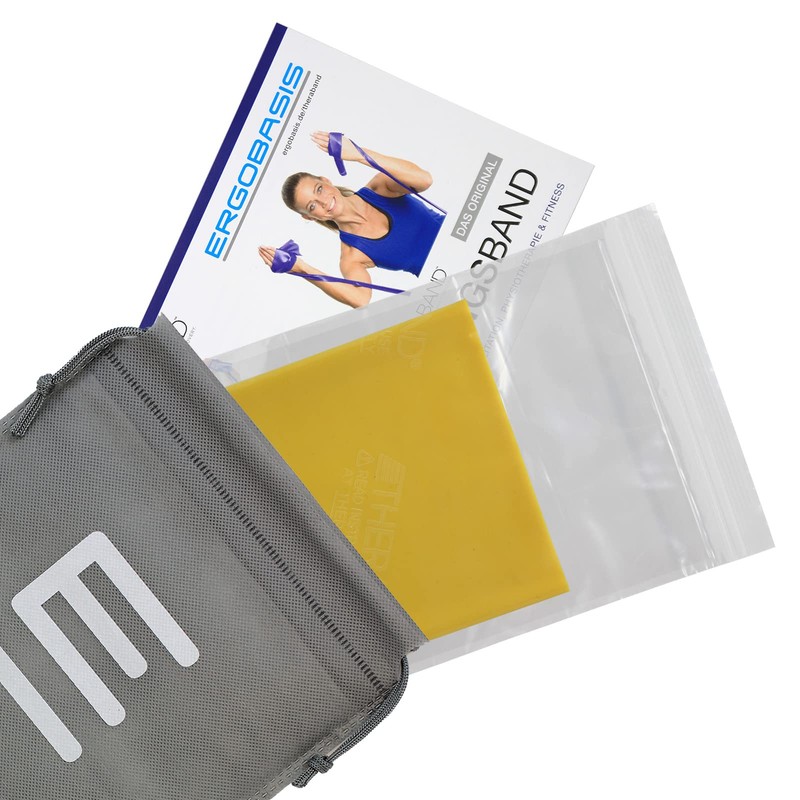 Thera-Band Original 2.5 m Yellow + Original 24-Page Exercise Book