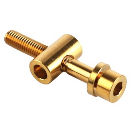 Sarini M5 Titanium Bolt for Bicycle Seatpost 35mm Strong Connection Durable Titanium Screw Lightweight Gold Color Replacement Part 6.5g