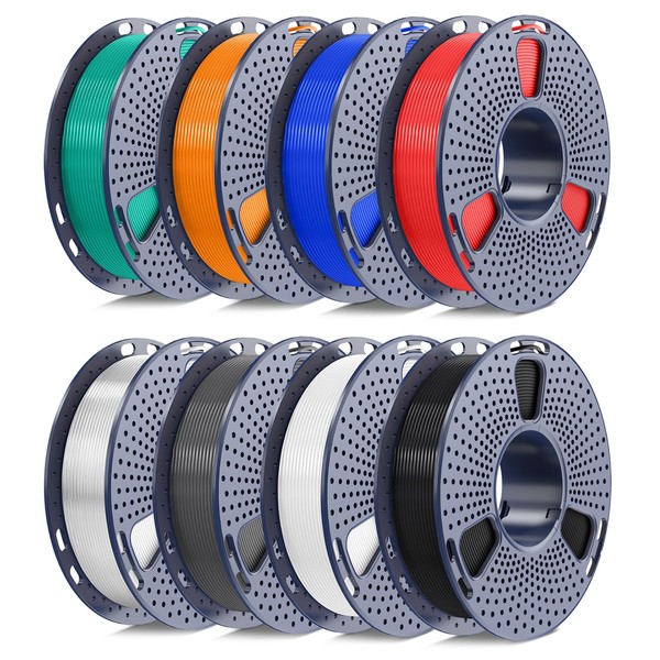250g PETG Filament 1.75mm Bundle, SUNLU 3D Printer Filament Neatly