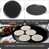 IMUSA 13.5in Carbon Steel Nonstick Round Comal with Metal Handles,