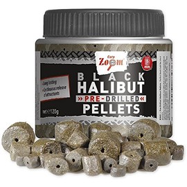 '120 "Carp Zoom Pre Drilled Halibut Pellets Baits 15 mm Black