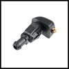 Hihaha 4pcs Black Plastic Front Windshield Wiper Nozzle 28931-7S000 for