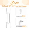 Plate Hangers for Wall for 10-14 inch, 5 Pack, Silver