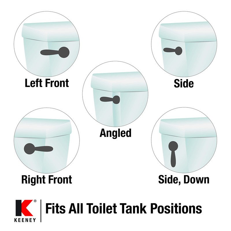 Plumb Pak PP836-74VBL Universal Fit Toilet Handle Tank Flush Lever,