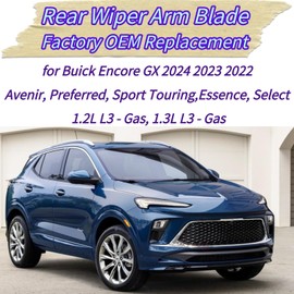 Rear Wiper Blade & Arm Replacement for Buick Encore GX (2022-2024) - OEM Fit for Avenir Preferred Sport Touring,Essence Select Models - All-Weather PTFE Coated Rubber