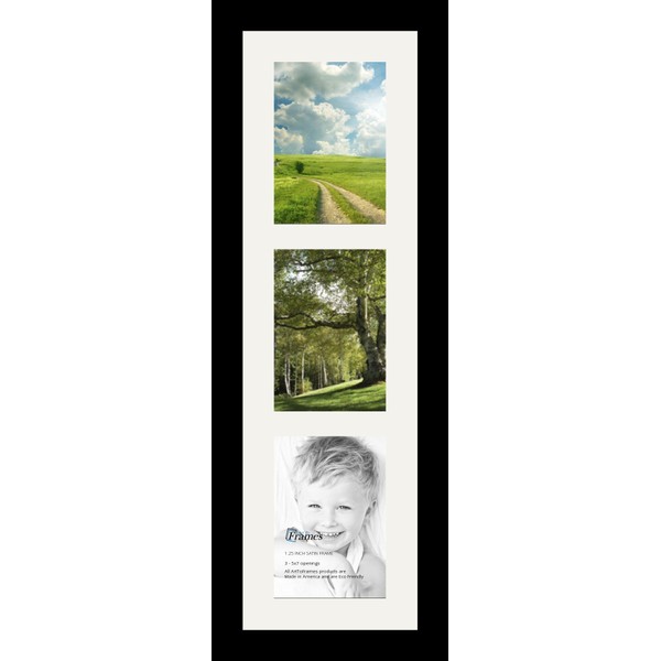 ArtToFrames Collage Photo Frame Single Mat with 3-5x7 Openings and
