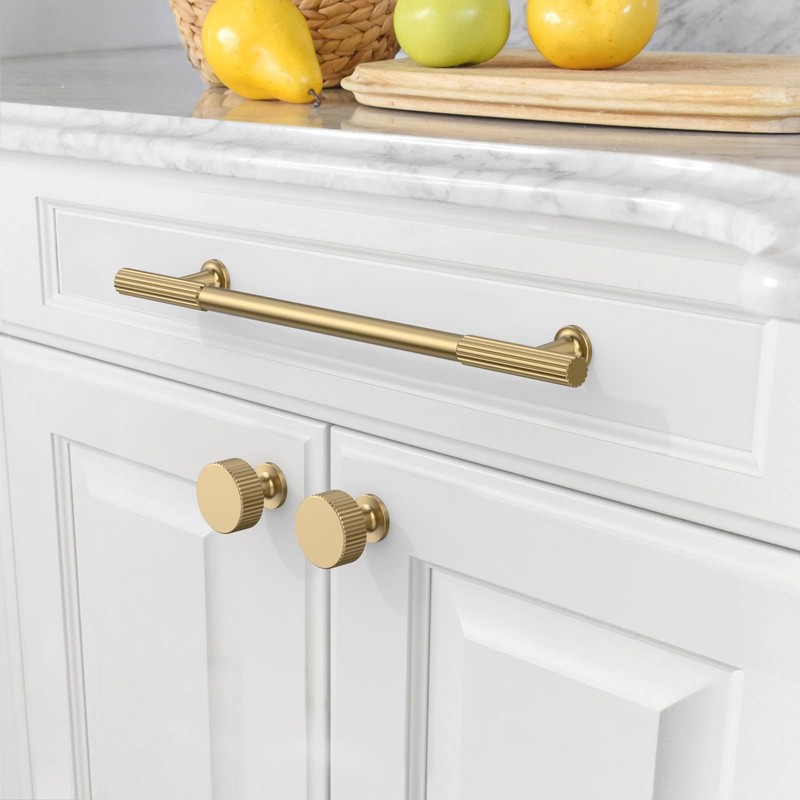 Amerdeco 10 Pack Champagne Bronze Cabinet Pulls 10 Inch(254MM) Hole