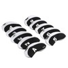 Andux Number Print Golf Club Iron Cover Headcover with Clear