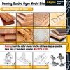 Akylin 4Pcs Ogee Fillet Router Bit Set,1/4" Shank,Bearing Guided Ogee
