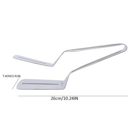 Leadigol 1PCS Stainless Steel Steak Clip,Multipurpose Fried Spatula Clip Food Clamp Barbecue Tong for Kitchen