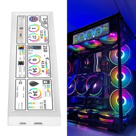 8.8 Inch PC Sensor Display - CPU Temperature Monitor with 1920x480 60Hz IPS Screen, Mini HDMI & Micro USB Interface for and Linux Systems