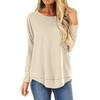 HIYIYEZI Fall Long Sleeve Plus Pullover Side Split Loose Casual