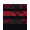 Emporio Armani Men's 3 Pack Stretch Cotton Boxer Briefs, Black/Red,
