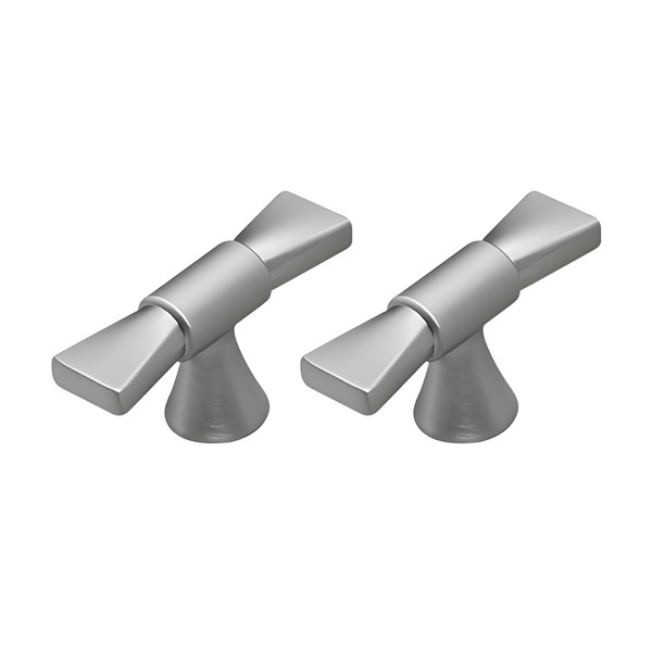 JEIYMIUW 2 Pack Bow Dresser Knobs,Silver Drawer Knobs,Satin Nickel Cabinet