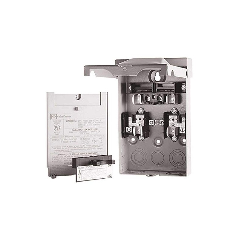 Eaton Cutler-Hammer CHDPF221R C-H DPF221R 30A 240V 1PH PULLOUT, Black