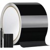 GRTHTATI 4IN X 30FT Gloss Black Vinyl Wrap for Chrome