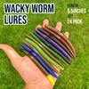 Reaction Tackle Wacky Worms/Soft Plastic Worm Stick Baits Green Pumpkin