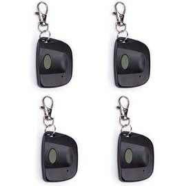 4 Pack Garage Keychain Door Remote Control Replacement for Linear Muti Code 3089/3060/ 3070/4120/ MCS308911 with 10 DIP Switches, 300MHz