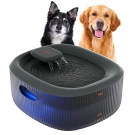 WOPET Dog Water Fountain for Large Dogs, 6L/205oz/1.7Gal Automatic Dog and Cat Water Fountain,Dog Water Dispenser with 5 Filters,Ultra-Quiet Pump,Great for Large Dogs Cats and Multi-Pet Home