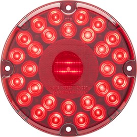 Optronics STL90RBP 7" Round LED Transit Light, Red